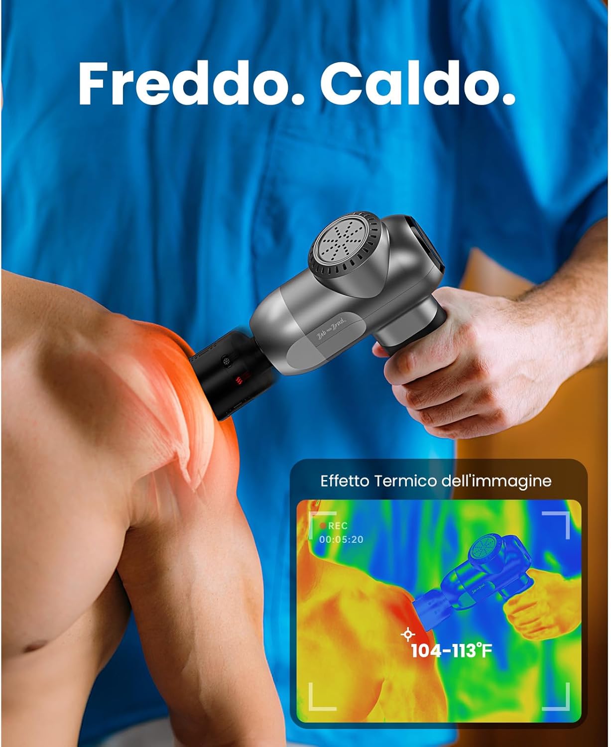 Thumbnail 2 de Bob and Brad C2 Pistola Massaggio Muscolare con 5 testine, 5 velocità e motore brushless