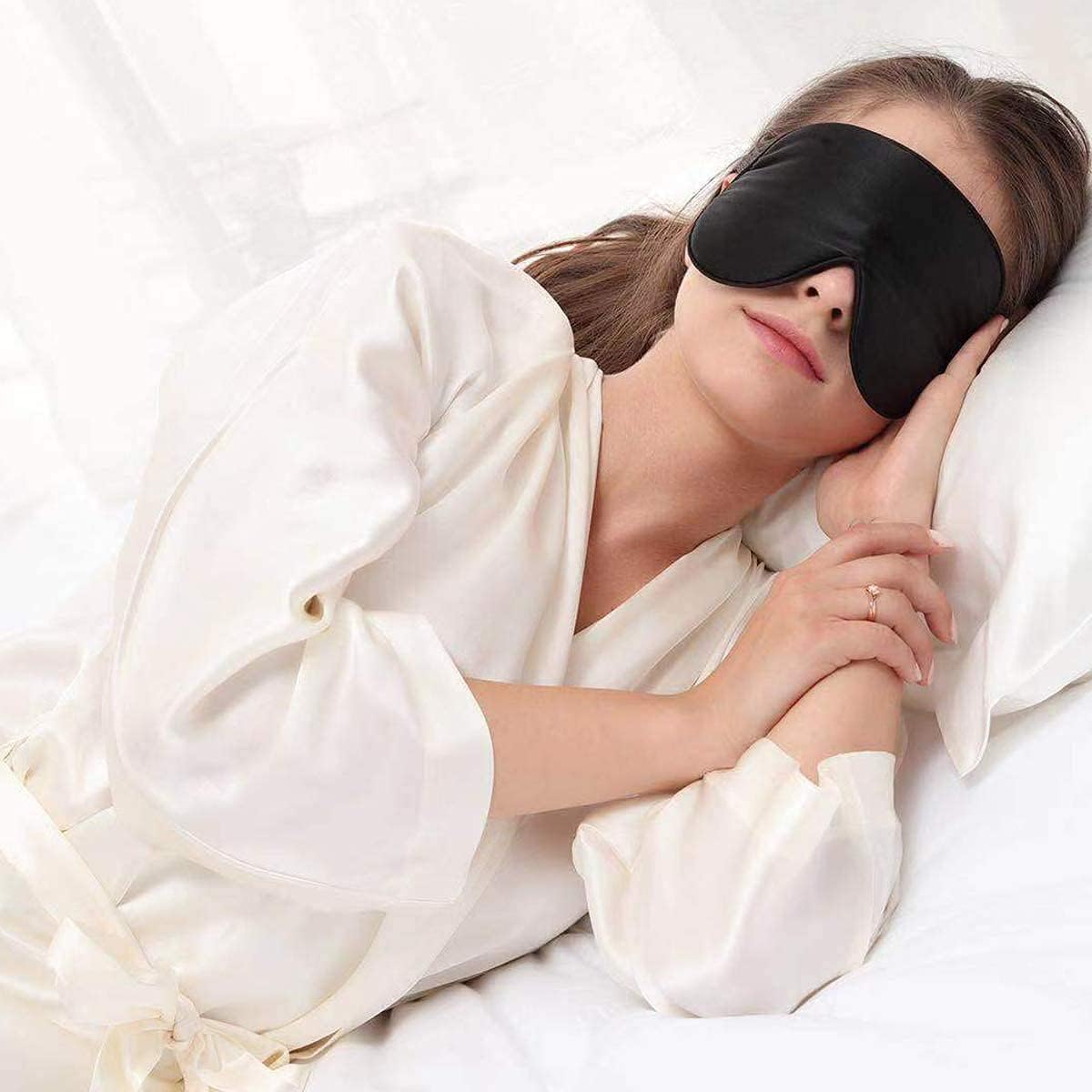 Thumbnail 3 de Alaska Bear Organic Silk Sleep Mask — Cool, Smooth Mulberry Silk, Full Blackout