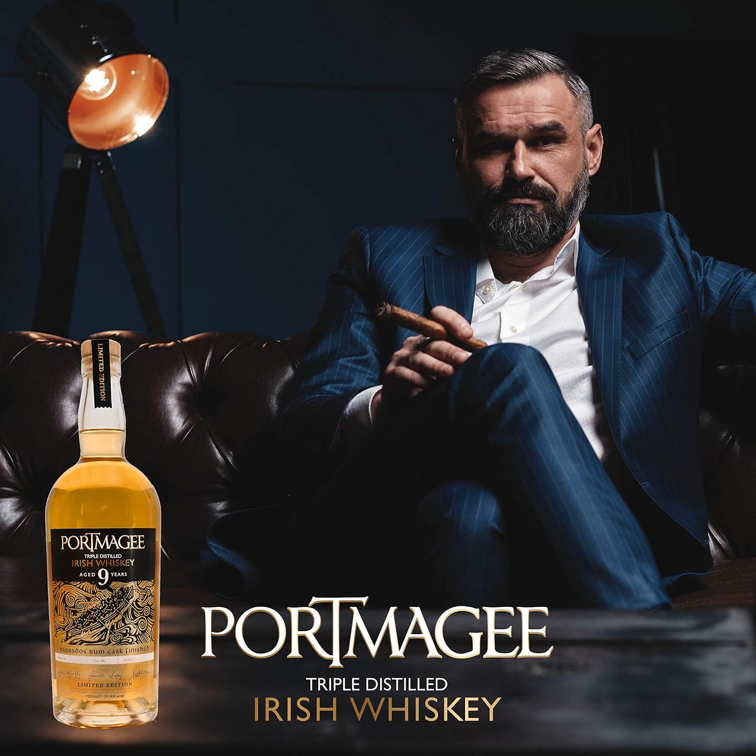 Detalle 2 de Portmagee Triple Distilled Irish Whiskey 9 Jahre đ„