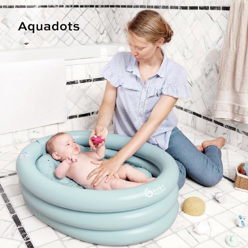 Detalle de Babymoov Bañera hinchable evolutiva AQUADOTS: 2 en 1 para el baño y el juego del bebé