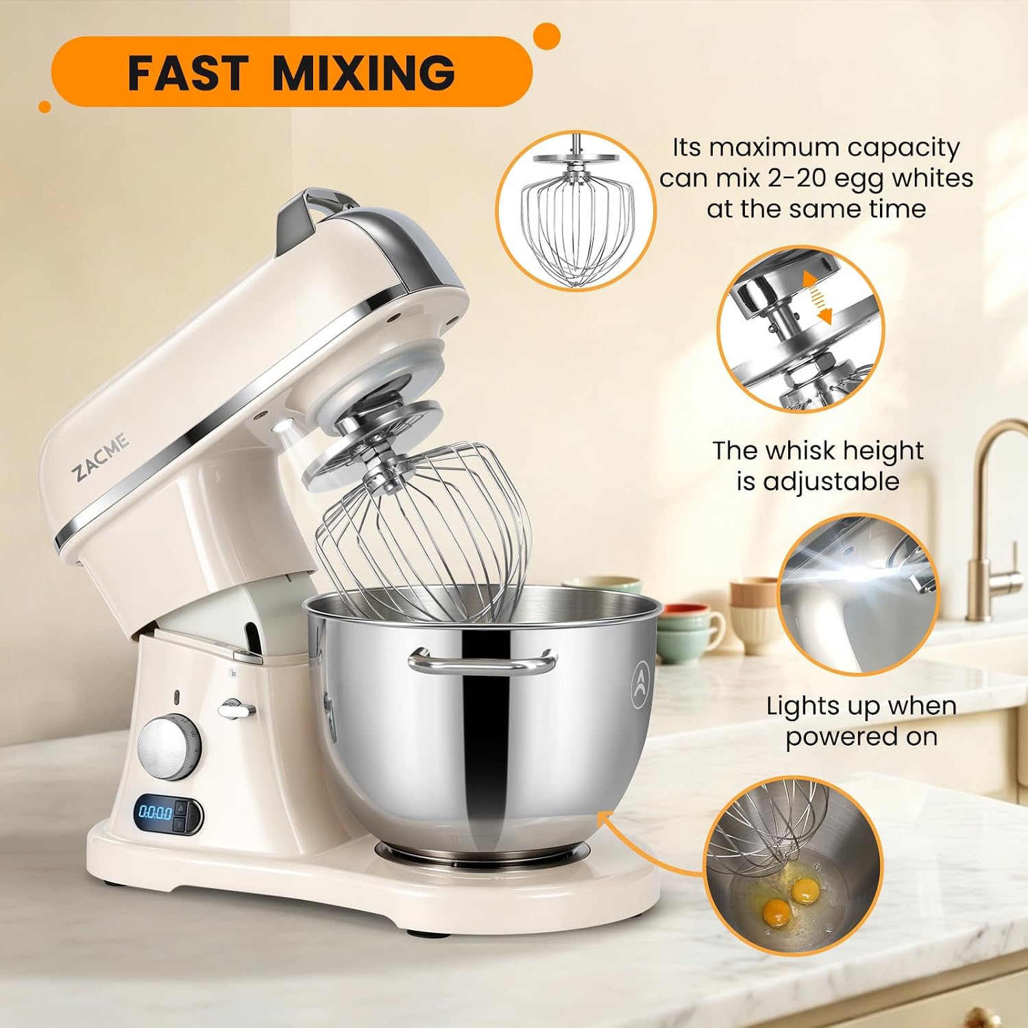 Thumbnail 4 de ZACME Commercial Stand Mixer 8.4 qt