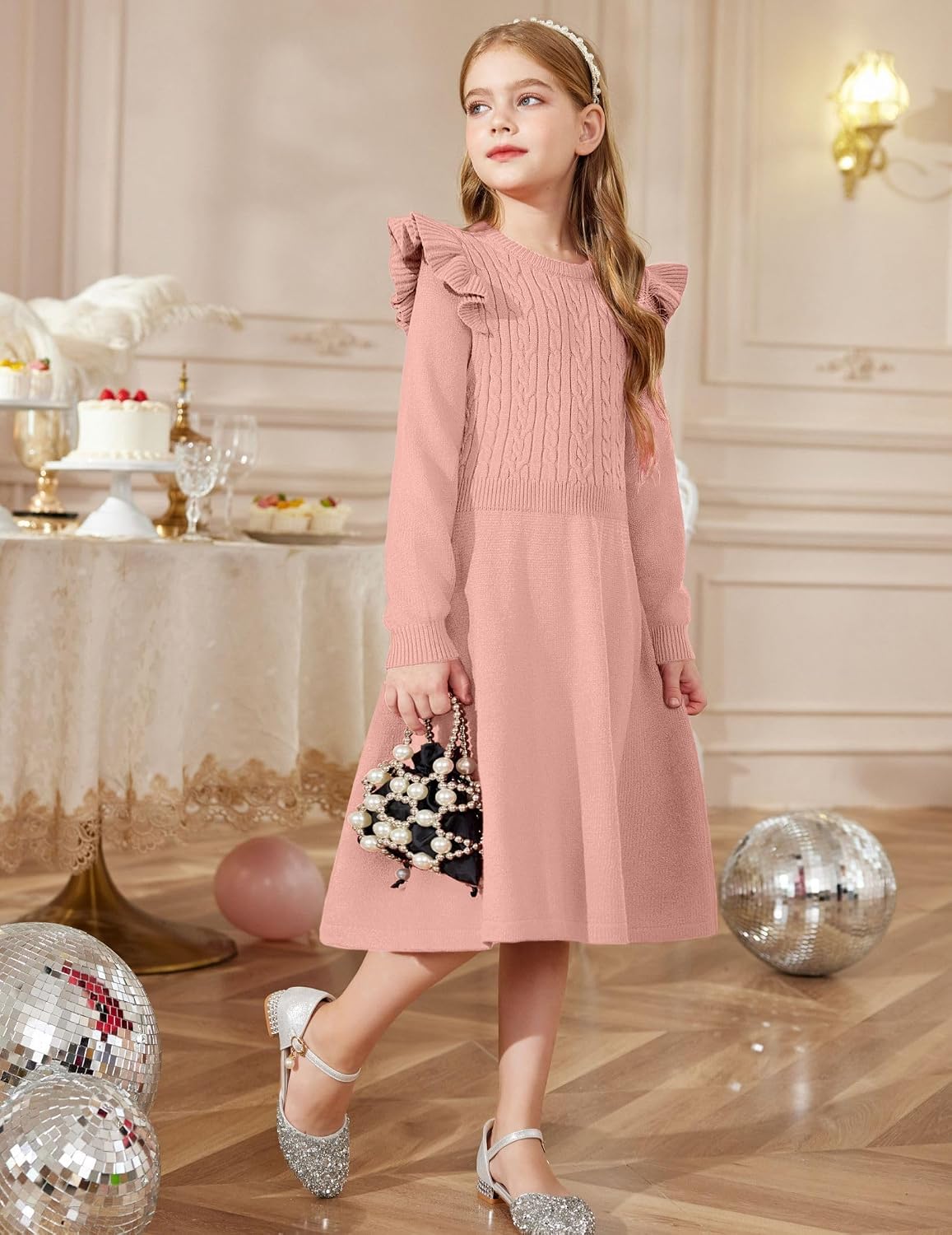 Thumbnail 5 de Robe pull fille tricotée A-ligne