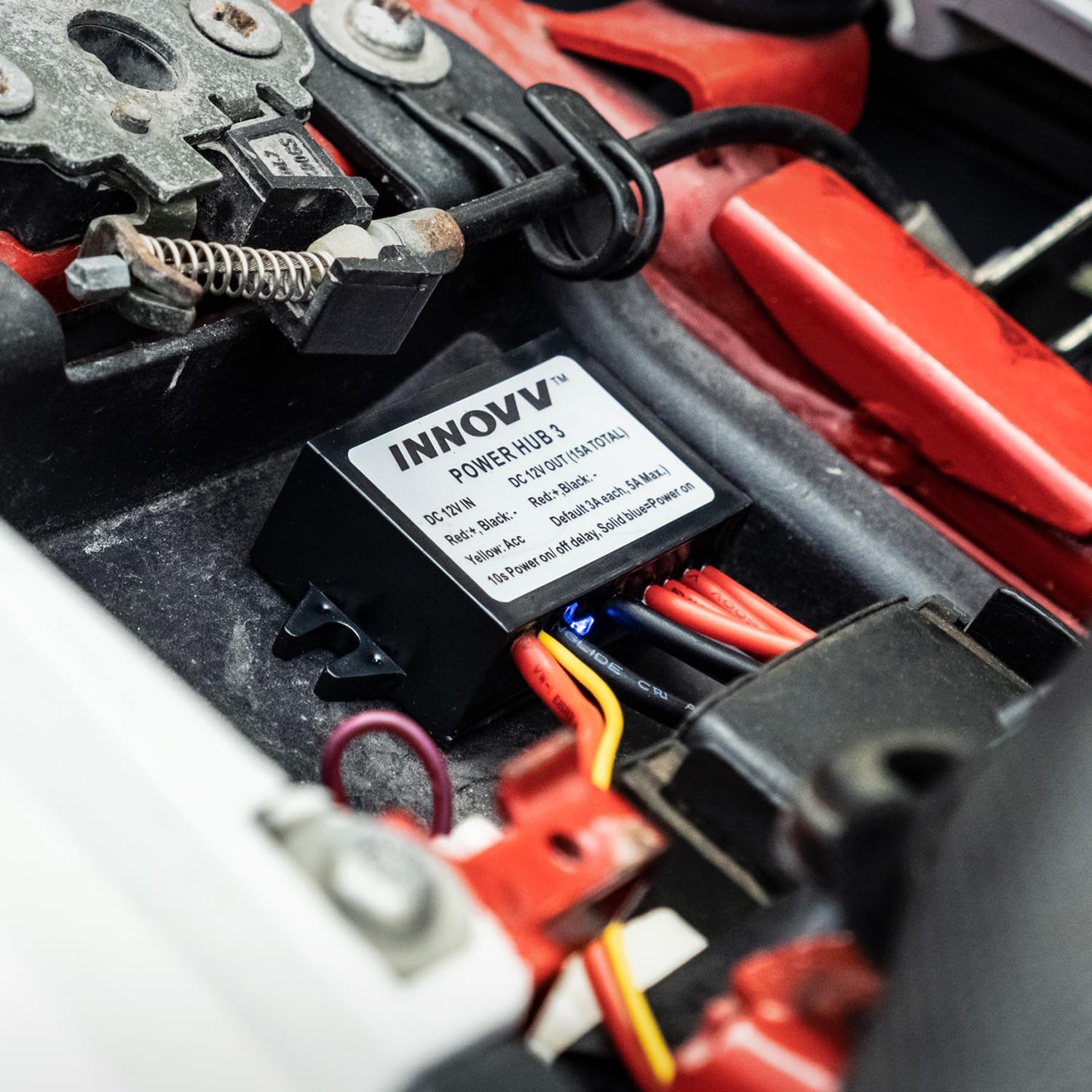 Thumbnail 5 de INNOVV Power Hub 3: centralina di distribuzione DC 12V fino a 5 dispositivi per moto (15 A)