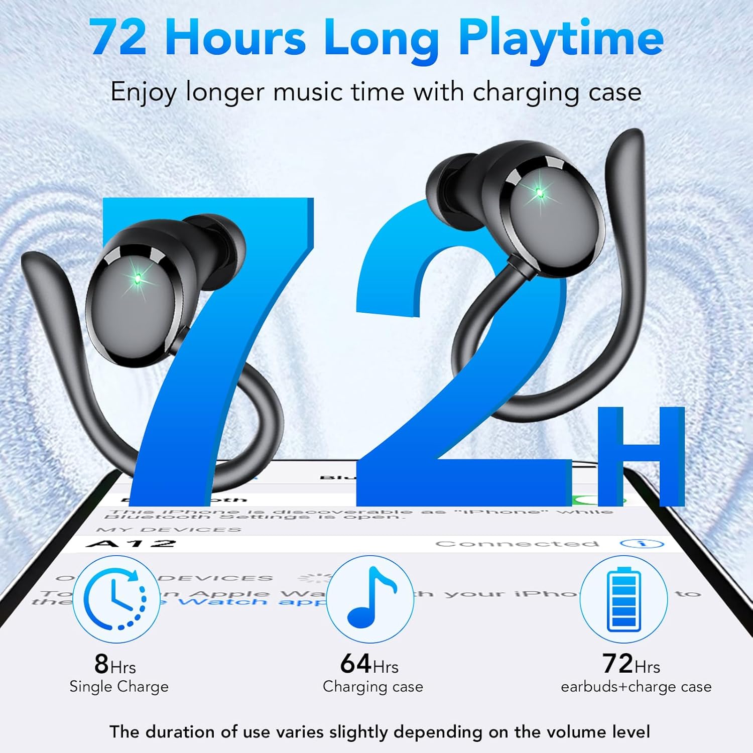 Thumbnail 2 de Bluetooth Kopfhörer Sport mit Bluetooth 5.3 und 72 Std Akkulaufzeit