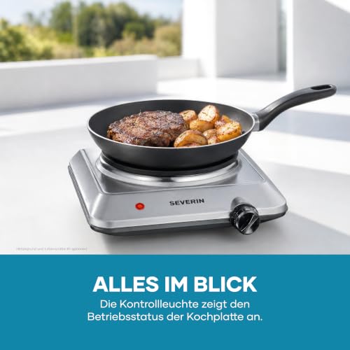 Thumbnail 9 de SEVERIN Single-Kochplatte – kompakte Edelstahl-Campingkochplatte, 1.500 W