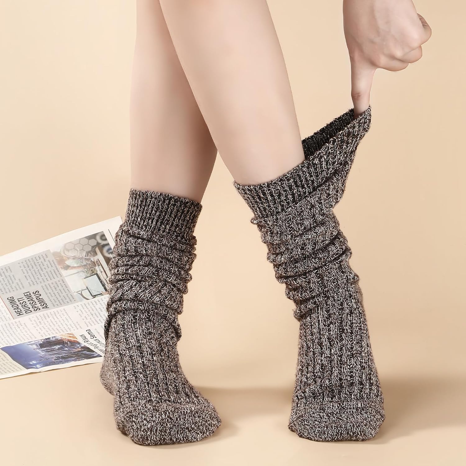 Detalle 2 de Pleneal 3-Pair Slouch Scrunch Socks