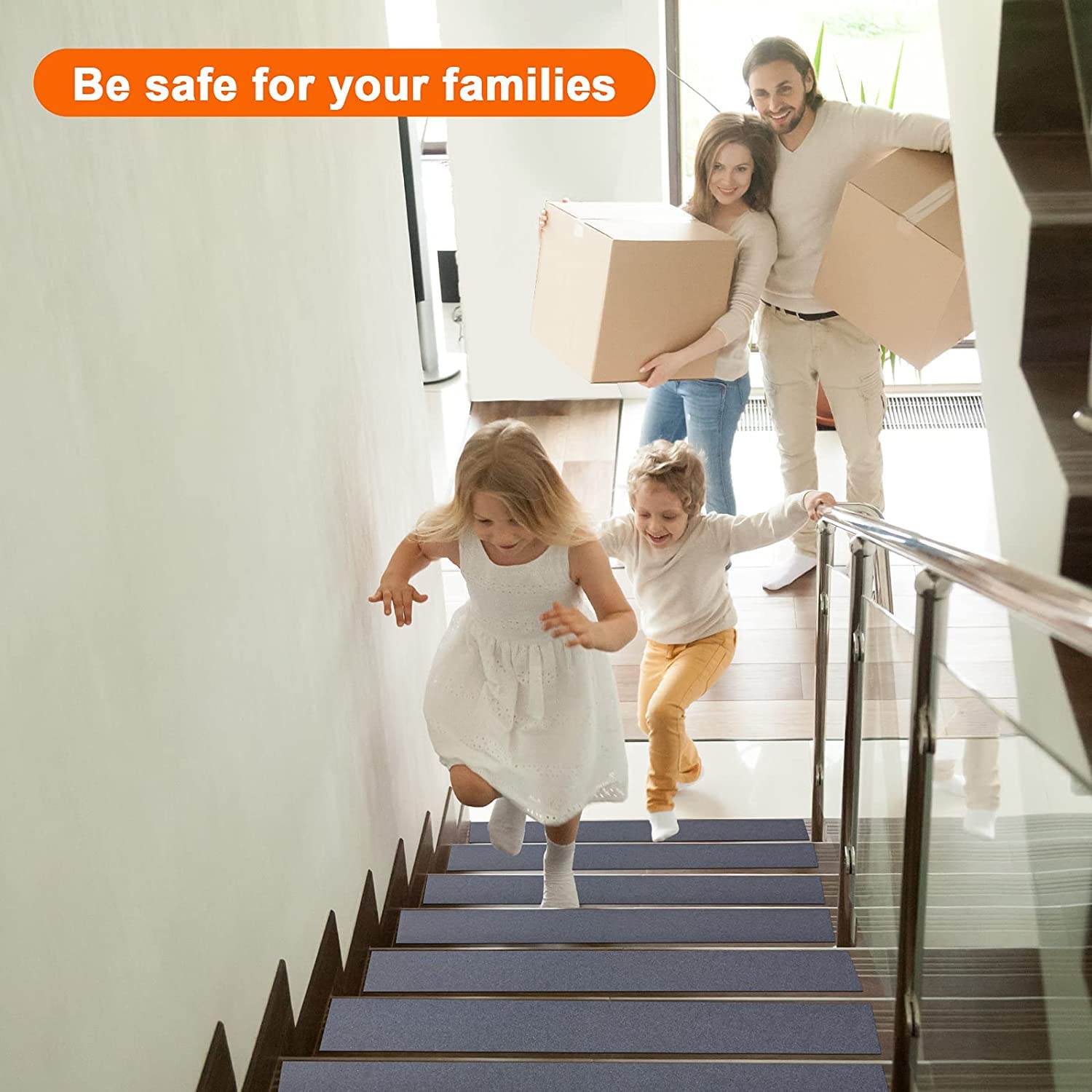 Thumbnail 3 de OQingluan Bande Antidérapante Escalier Gris 10 cm x 18 m