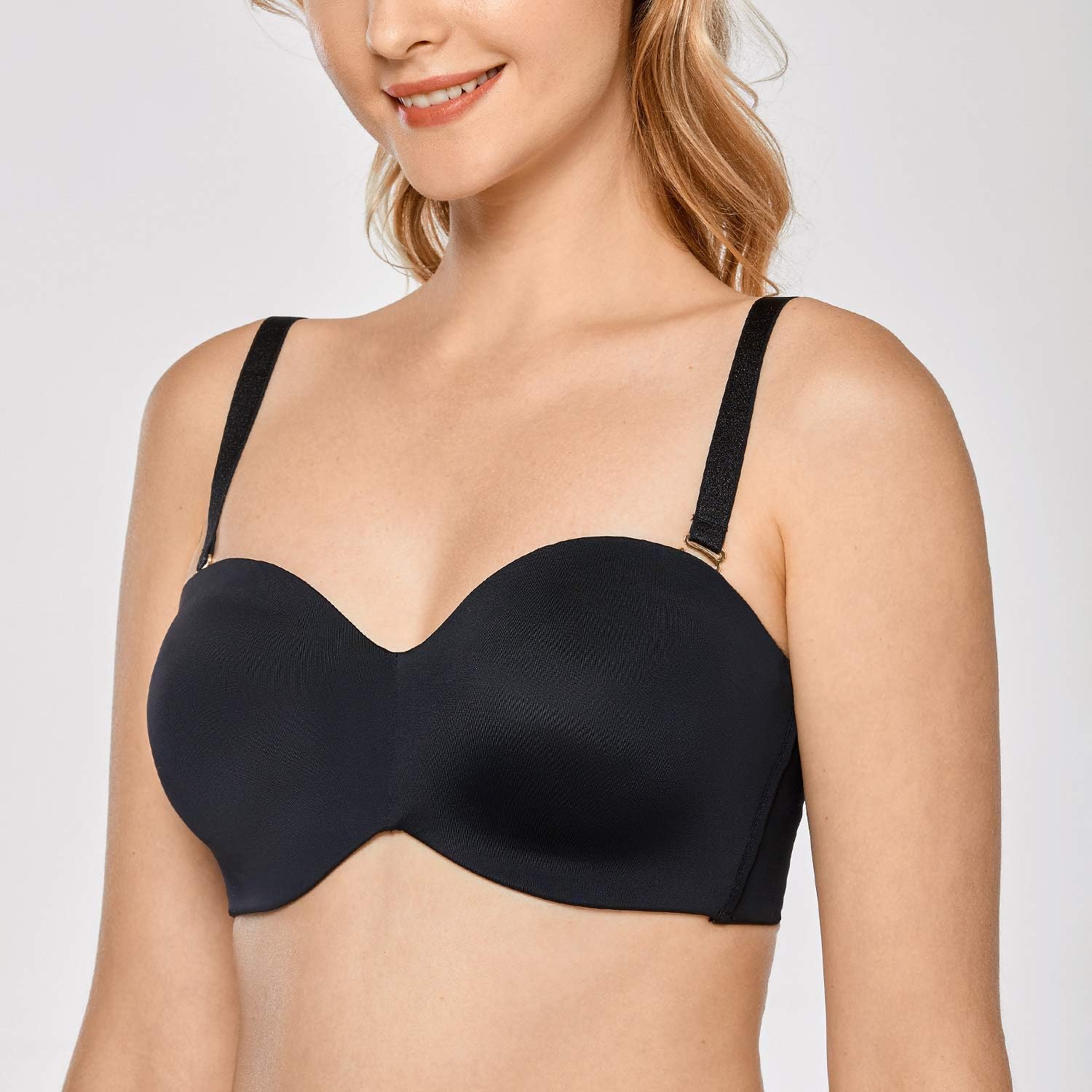 Thumbnail 2 de DELIMIRA Women's Strapless Unlined Minimiser Bra with Underwire and Plus Size Support