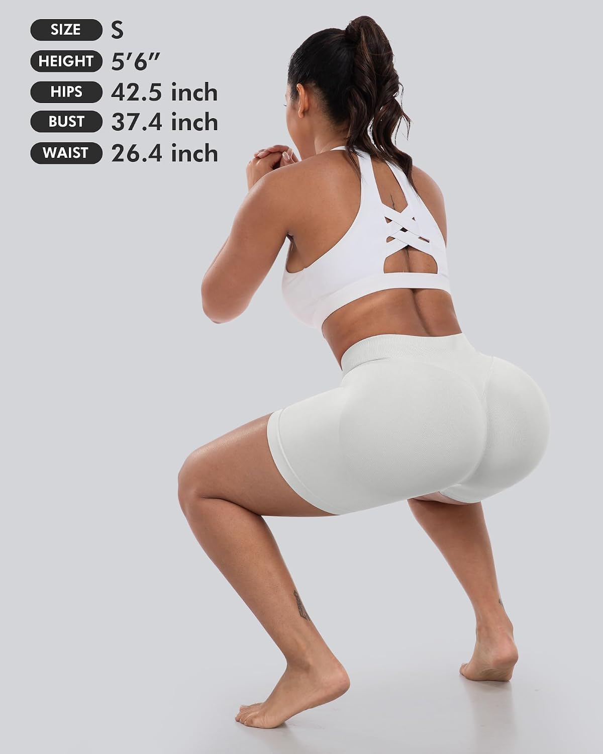 Thumbnail 5 de CHRLEISURE Workout High-Waisted Biker Shorts 4-piece