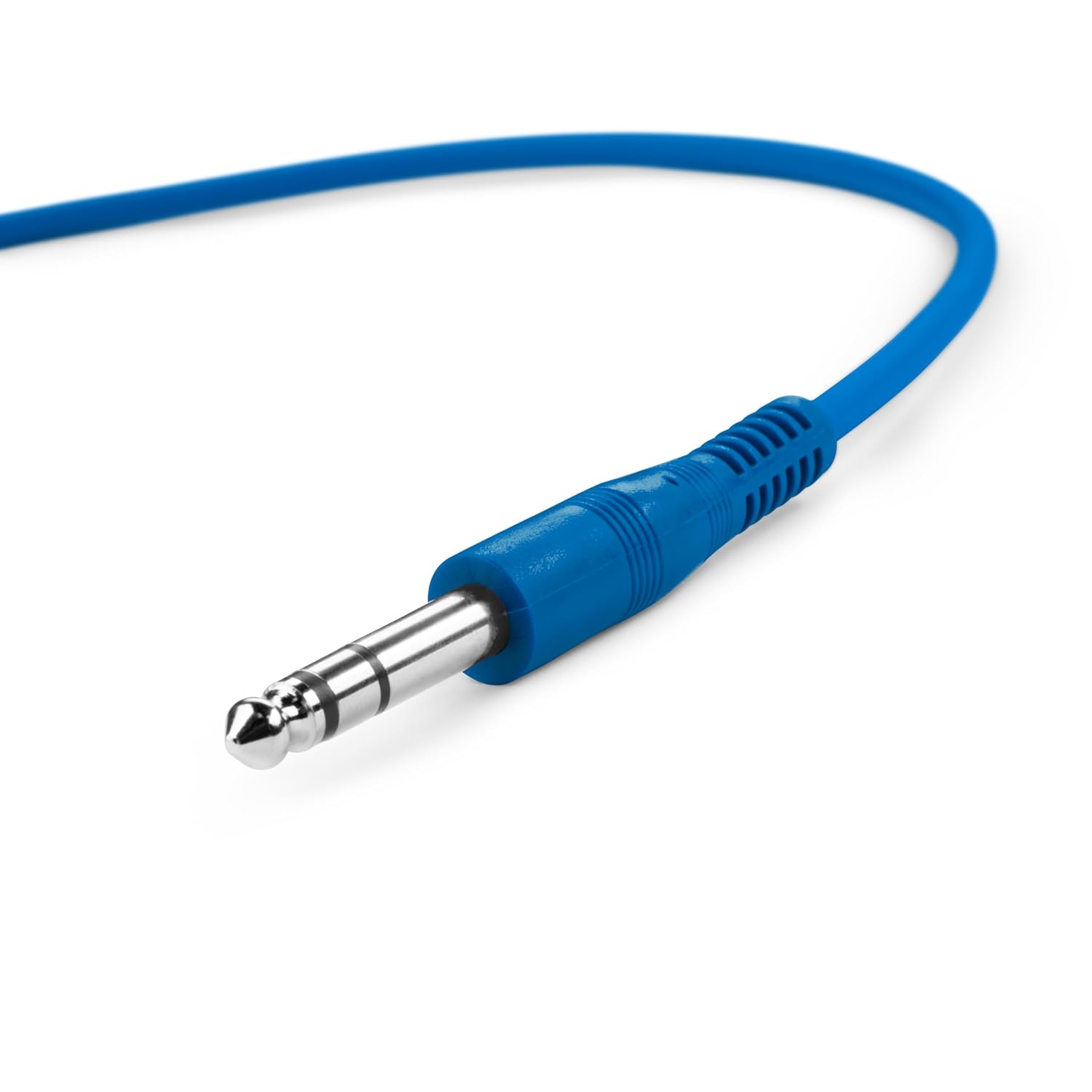 Detalle de Adam Hall K3BVV0060SET jackkabel, svart, 0,6 m med 6,3 mm-kontakter