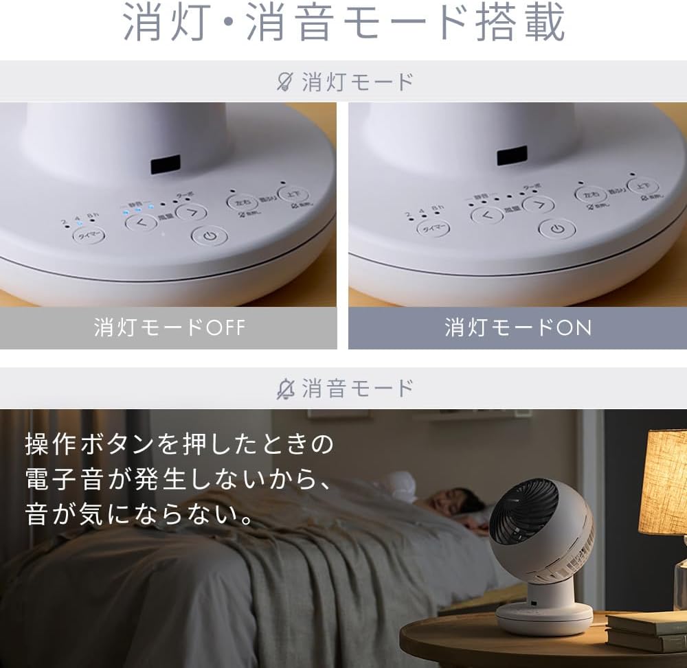 Thumbnail 4 de アイリスオーヤマ AZ-SDS15TEC-W サーキュレーター DCモーター・上下左右首振り・全分解丸洗い