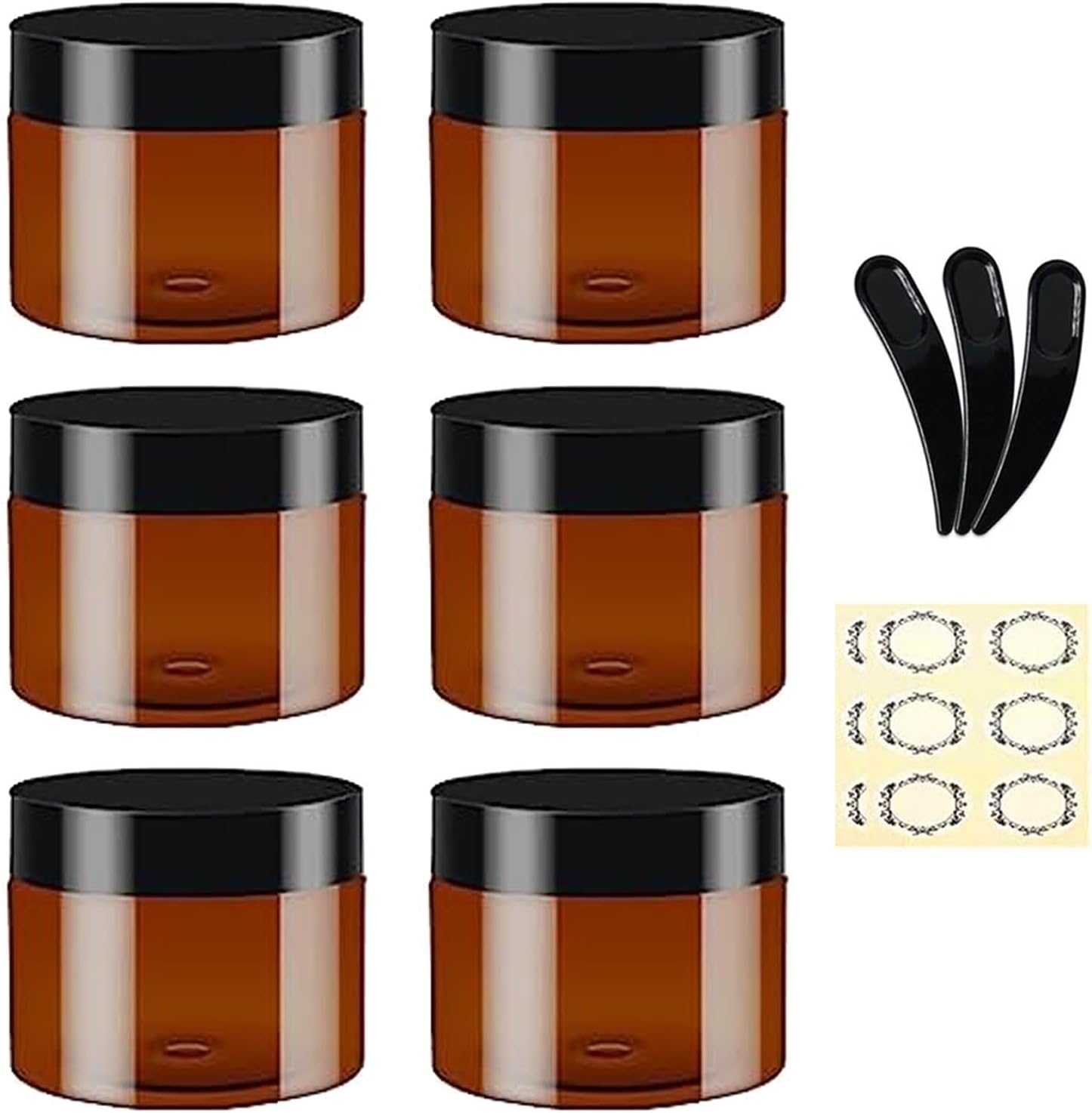 Detalle de Apstaqeoo Round Cosmetic Containers 100 ml jars