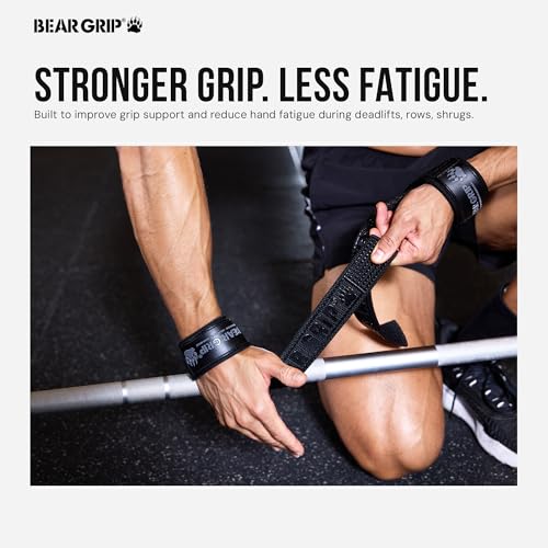 Detalle de BEAR GRIP Lifting Straps – Premium Weight Lifting Wrist Straps by BEAR GRIP