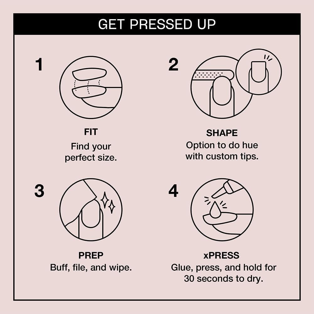 Thumbnail 3 de OPI xPRESS/ON Press On Nails (Glitter & Shimmery) – Long & Short, Round & Oval, with Nail Glue – 30 pcs