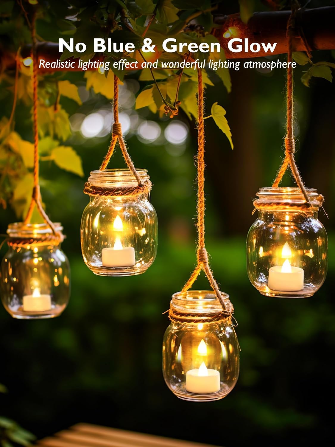 Thumbnail 3 de Beichi 24-Pack LED Tealights, Warm White Flicker, Flameless