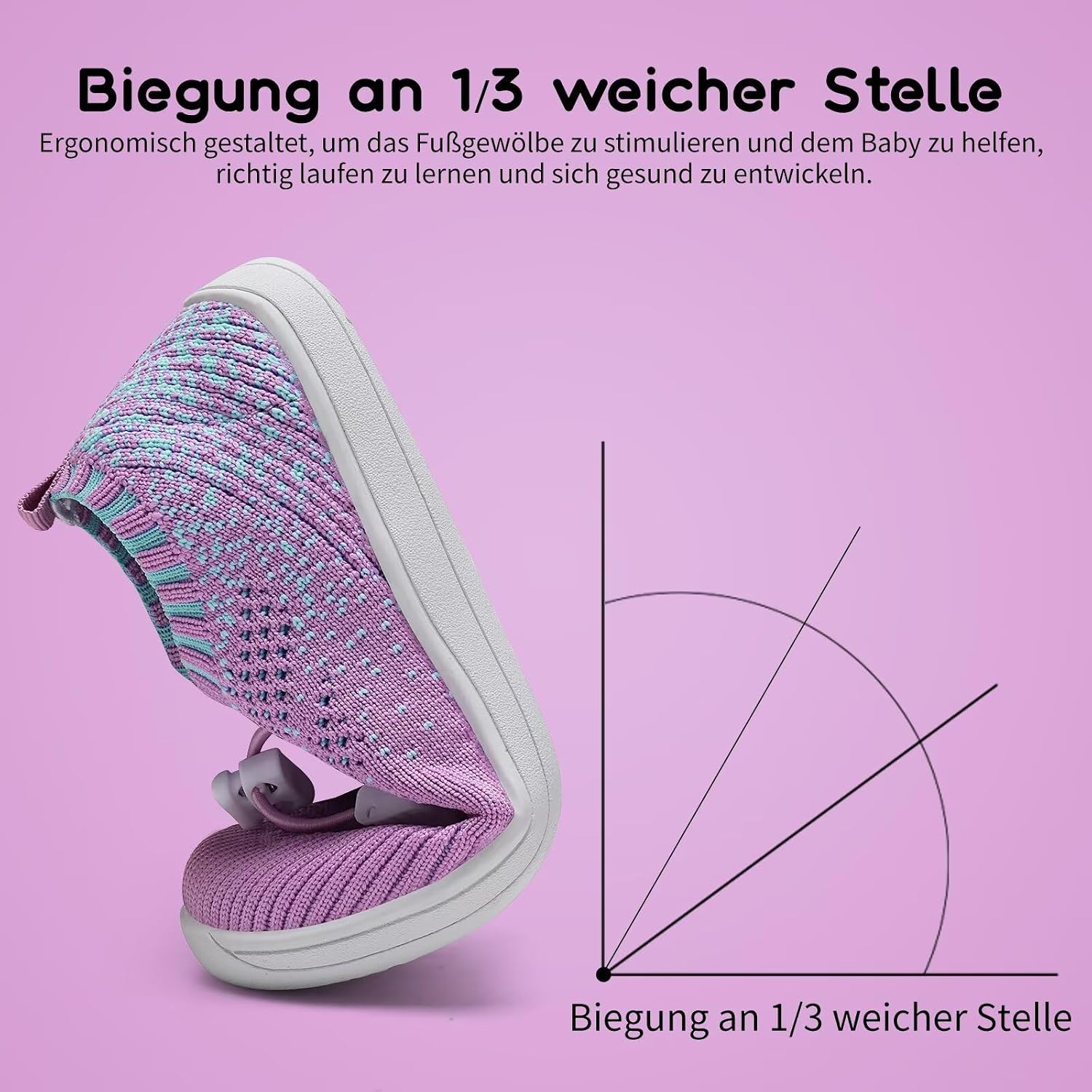 Detalle 2 de Barfußschuhe Kinder mit Zehenbox Knit