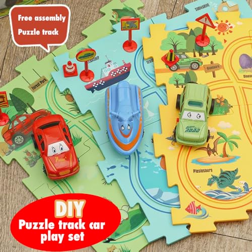 Detalle 2 de Pista de Coche DIY para Niños 🚗 Juego Educativo 2-6 Años