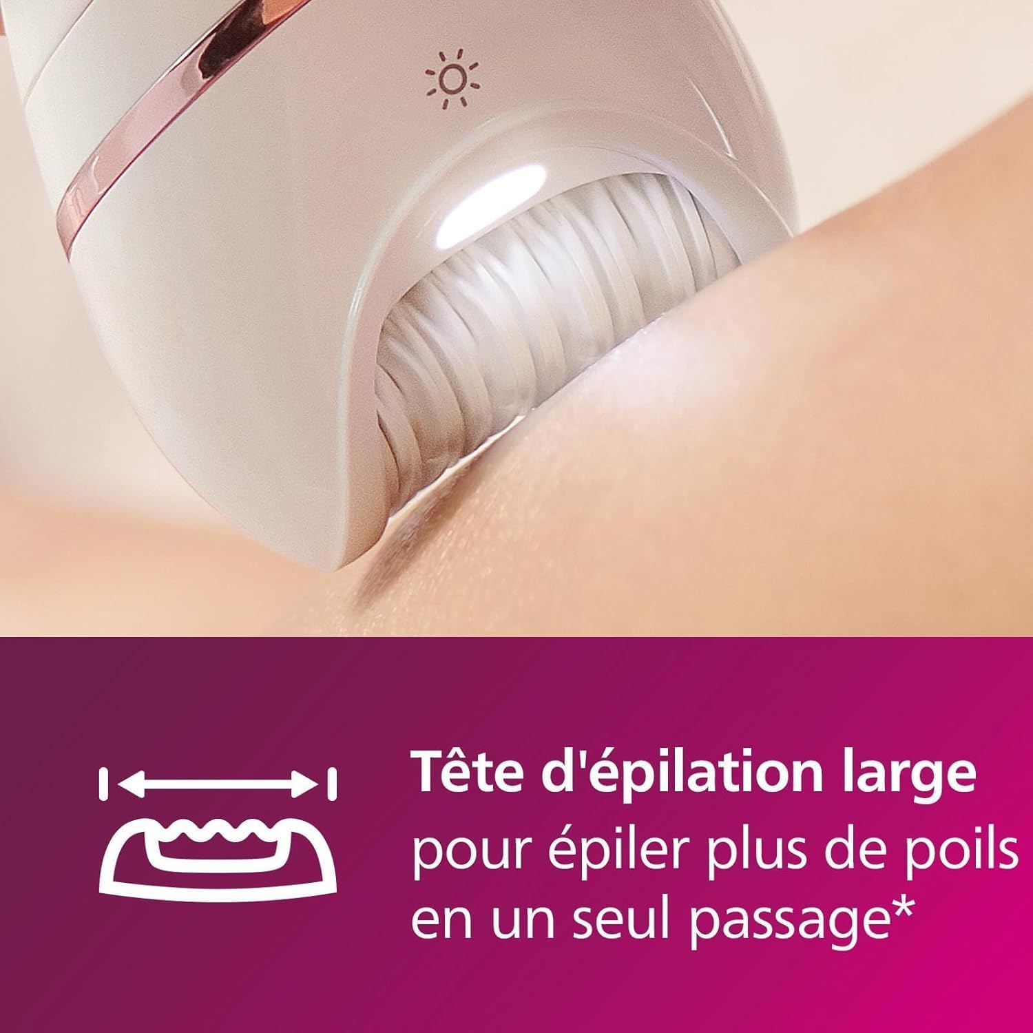 Detalle 1 de Philips Series 8000 Epilateur BRE740/10 32 pinces