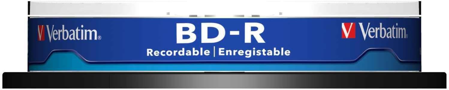 Thumbnail 1 de Verbatim BD-R Single Layer Blu-ray-Disc 25 GB, 6-fache Brenngeschwindigkeit, Kratzschutz – 10er-Spindel