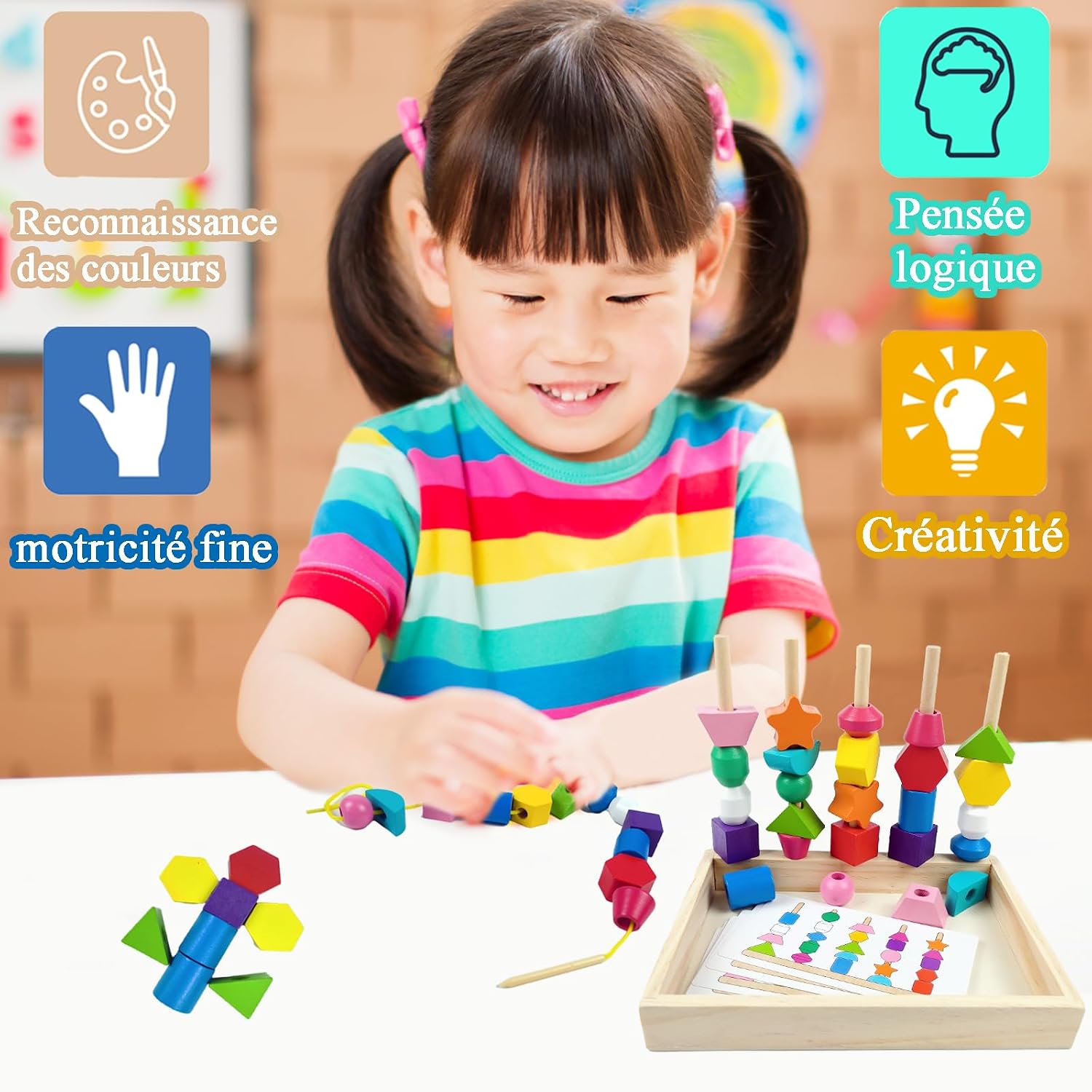 Detalle 2 de MonteSpi Jouets Montessori 3 en 1
