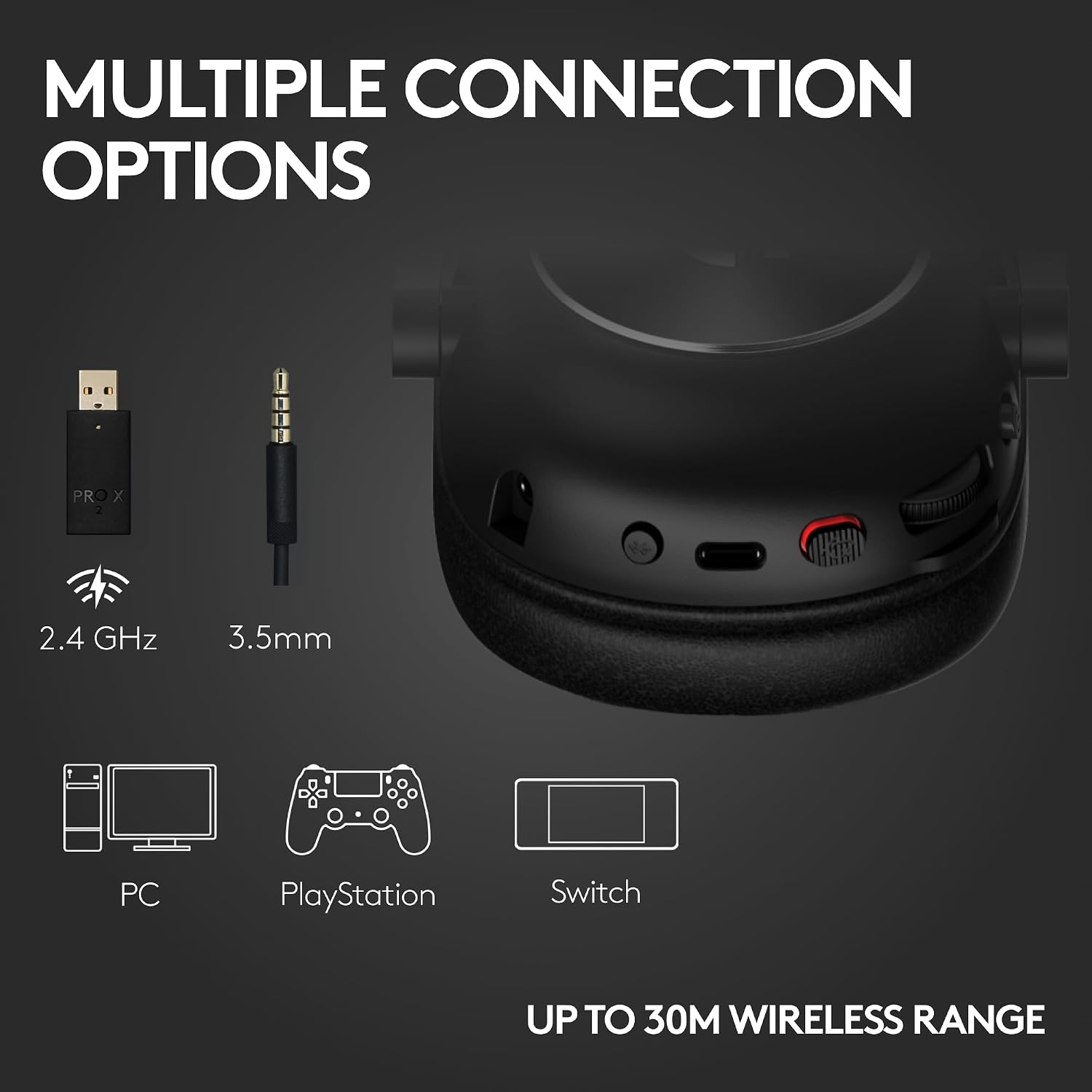 Detalle de Logitech G PRO X 2 LIGHTSPEED Wireless Gaming Headset (Black) — A pragmatic pick for esports-minded gaming