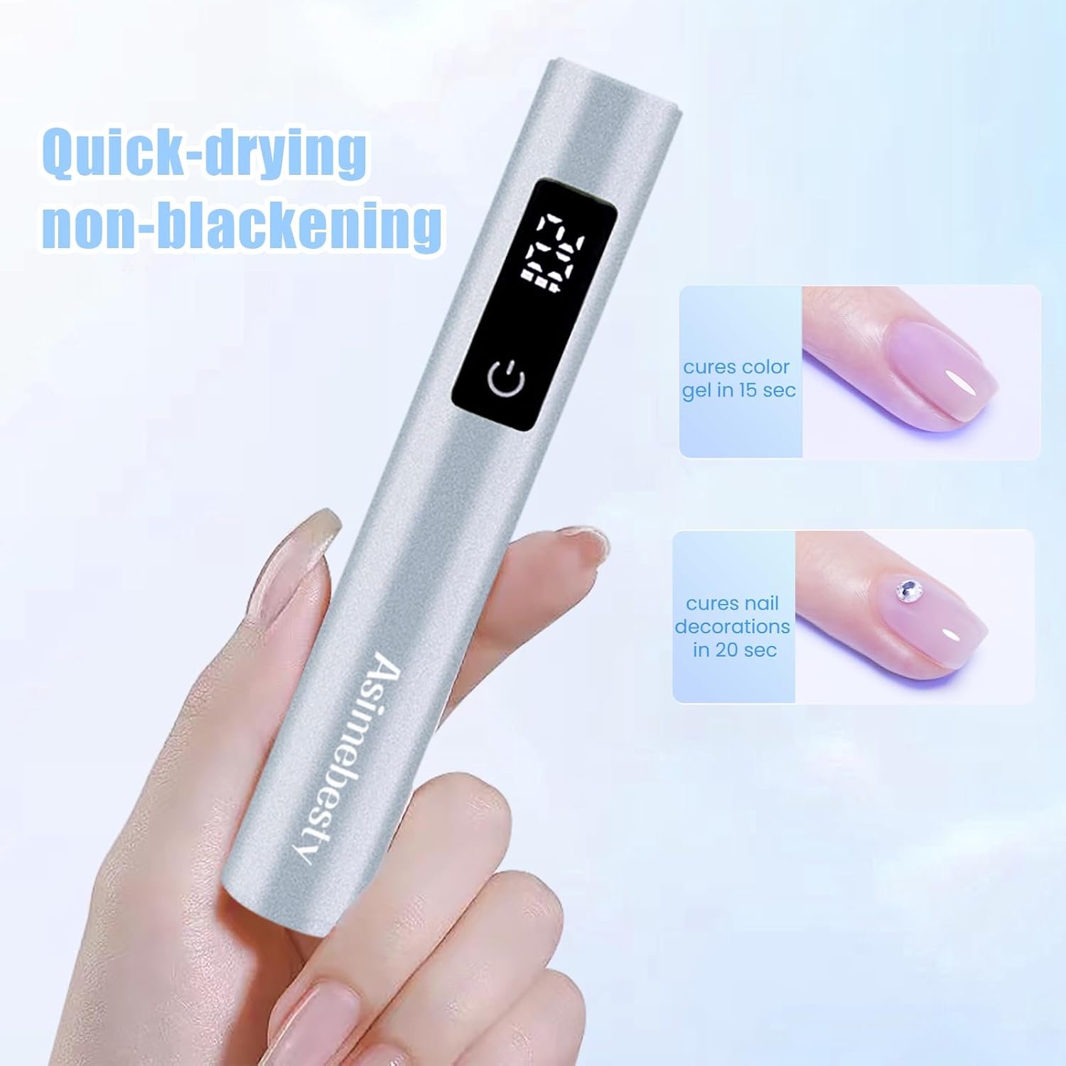 Thumbnail 6 de Asimebesty Mini UV LED Nail Lamp with Stand – Fast, Rechargeable Gel Nail Dryer