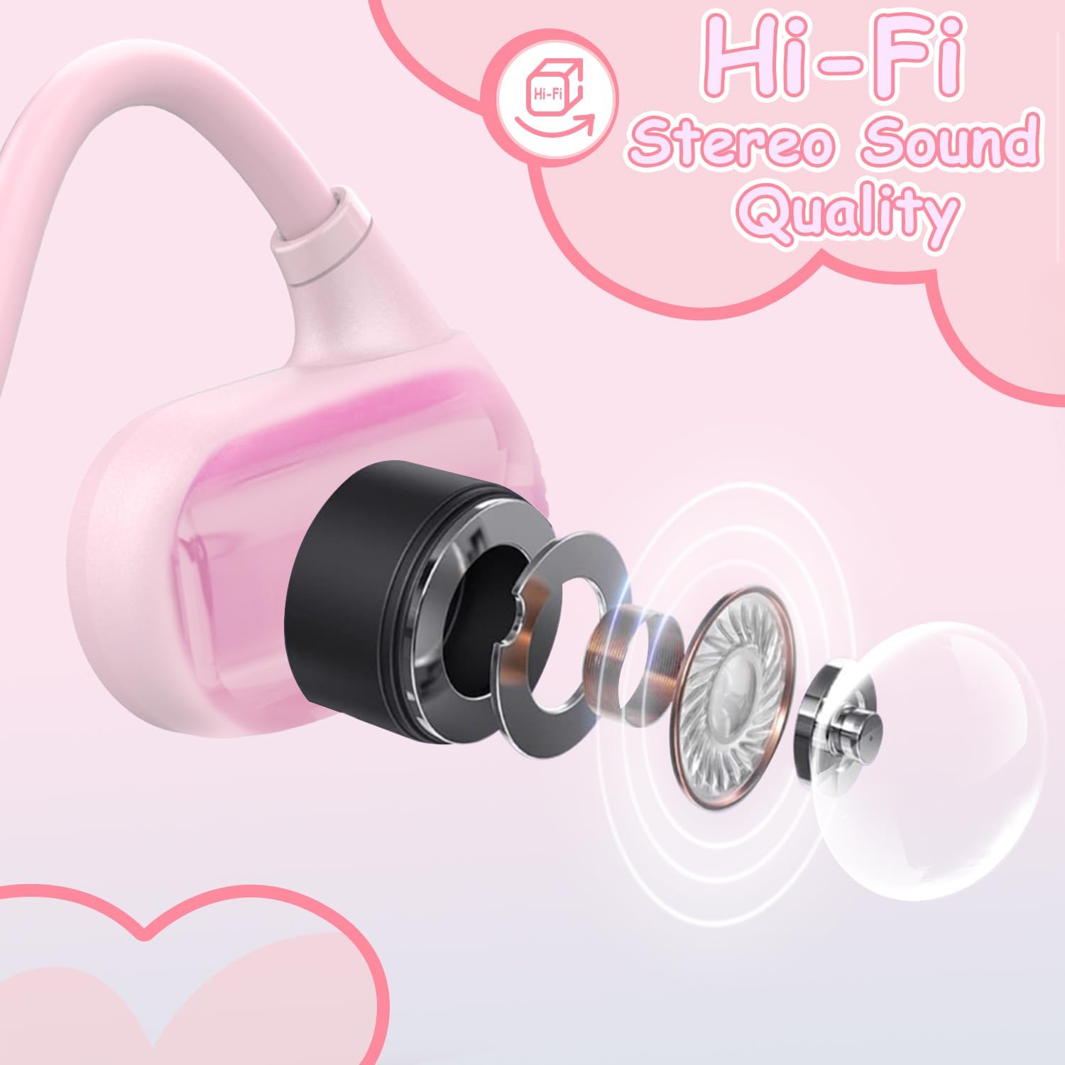 Thumbnail 5 de Golvery G03 Open-Ear Kids Headphones 10H