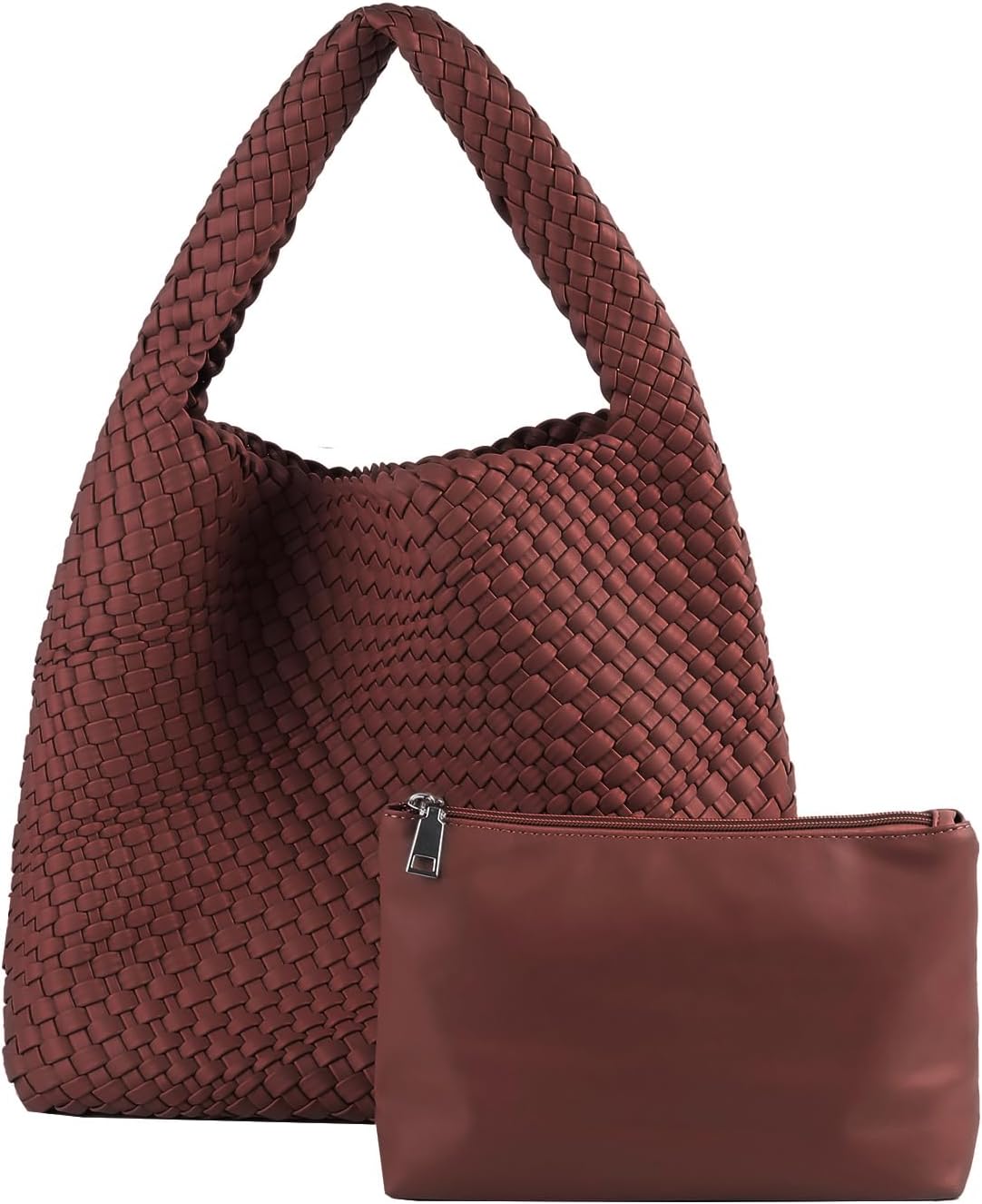 Detalle de Woven Tote Bag in Vegan Leather