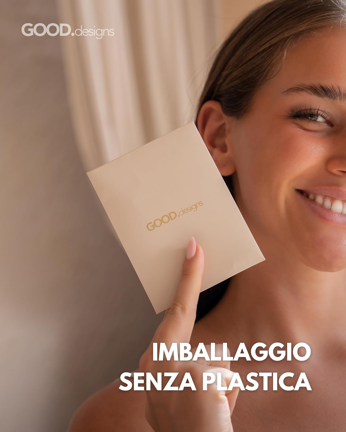 Thumbnail 5 de GD GOOD.designs Collana Lettera Bubble: ciondolo iniziale in acciaio inox placcato oro 18K, misura regolabile