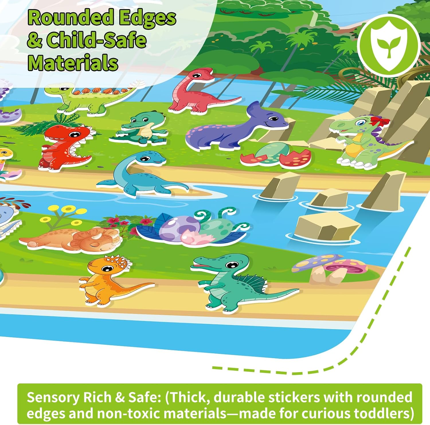Detalle de Kalysky 12 Set (650pcs) Reusable Sticker Books for Toddlers 2-4 to 5: Packed with 3D HD Reusable Stickers