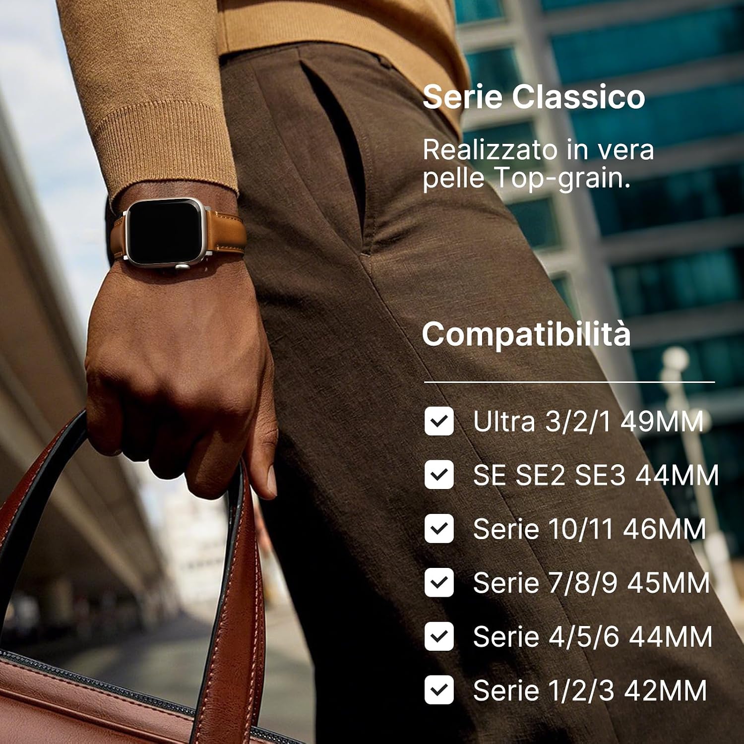 Thumbnail 3 de Fullmosa cinturino vera pelle per Apple Watch 2
