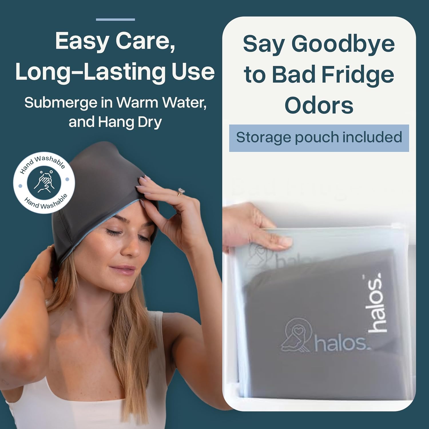 Thumbnail 5 de MyHalos Migraine Relief Cap: 30% Thicker, 2X More Cooling Gel for Prolonged Cold Therapy