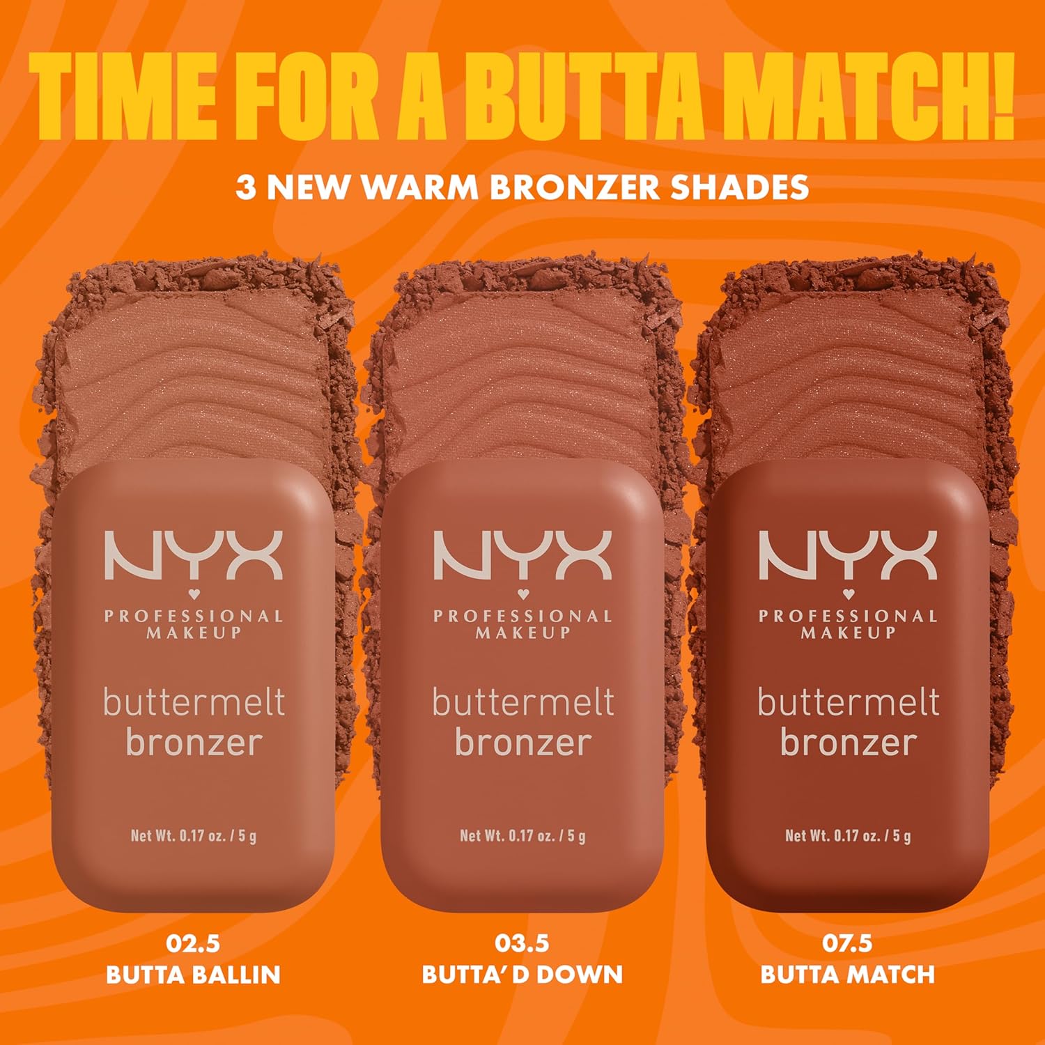 Detalle de NYX Bronzer Butta Me Up 5 g – Look abbronzato e luminoso, fino a 12h