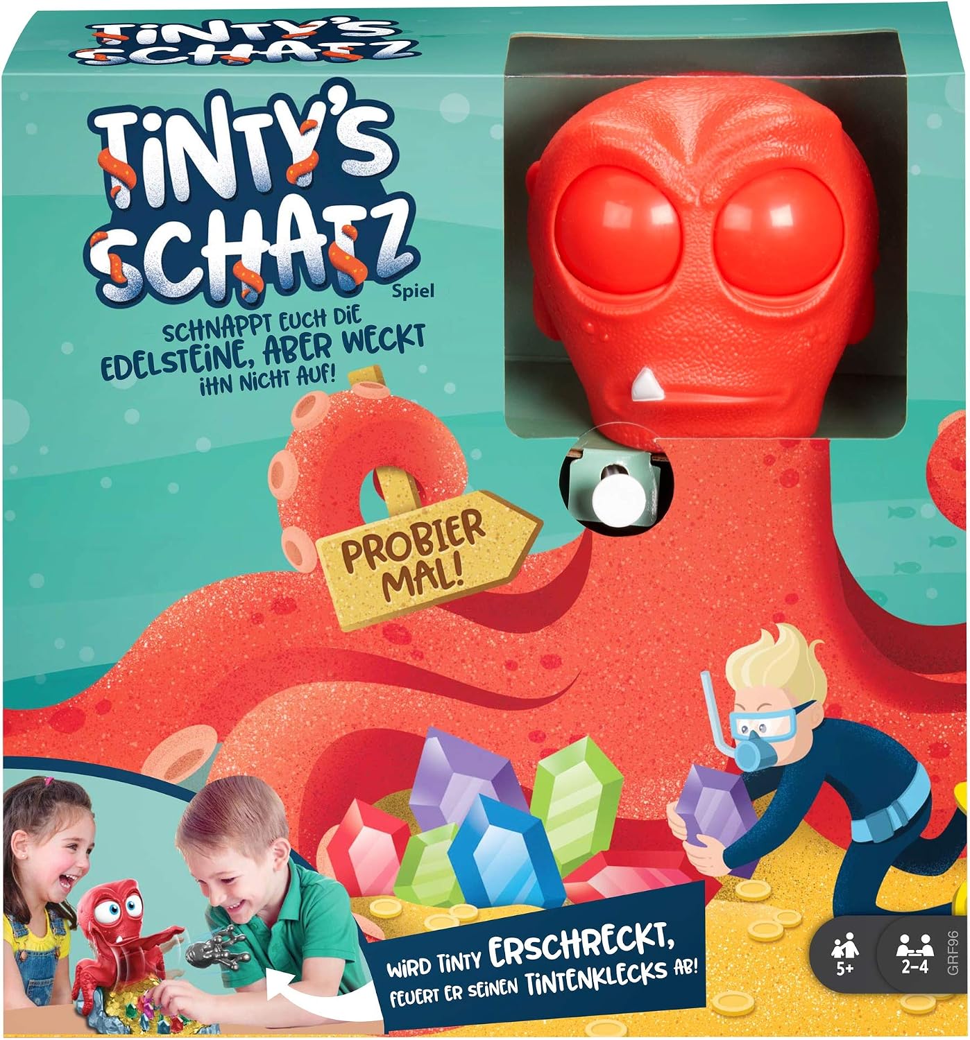 Detalle de Mattel Games GRF96 Tinty’s Schatz Spiel 16 Edelsteine