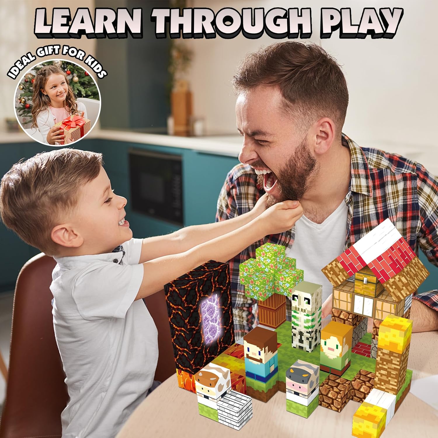 Thumbnail 4 de AIDYVOI Magnetic Blocks Set for Kids Ages 3-8 🧩