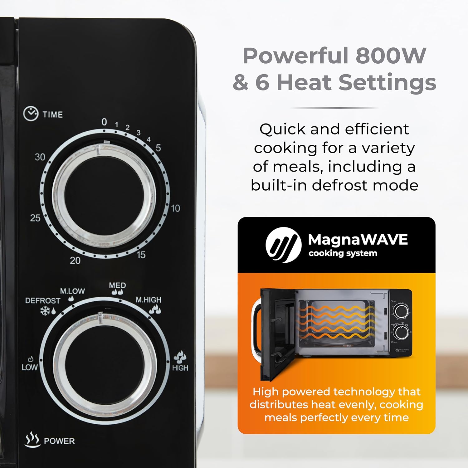 Thumbnail 2 de Tower T24042BLK Manual Microwave 800W