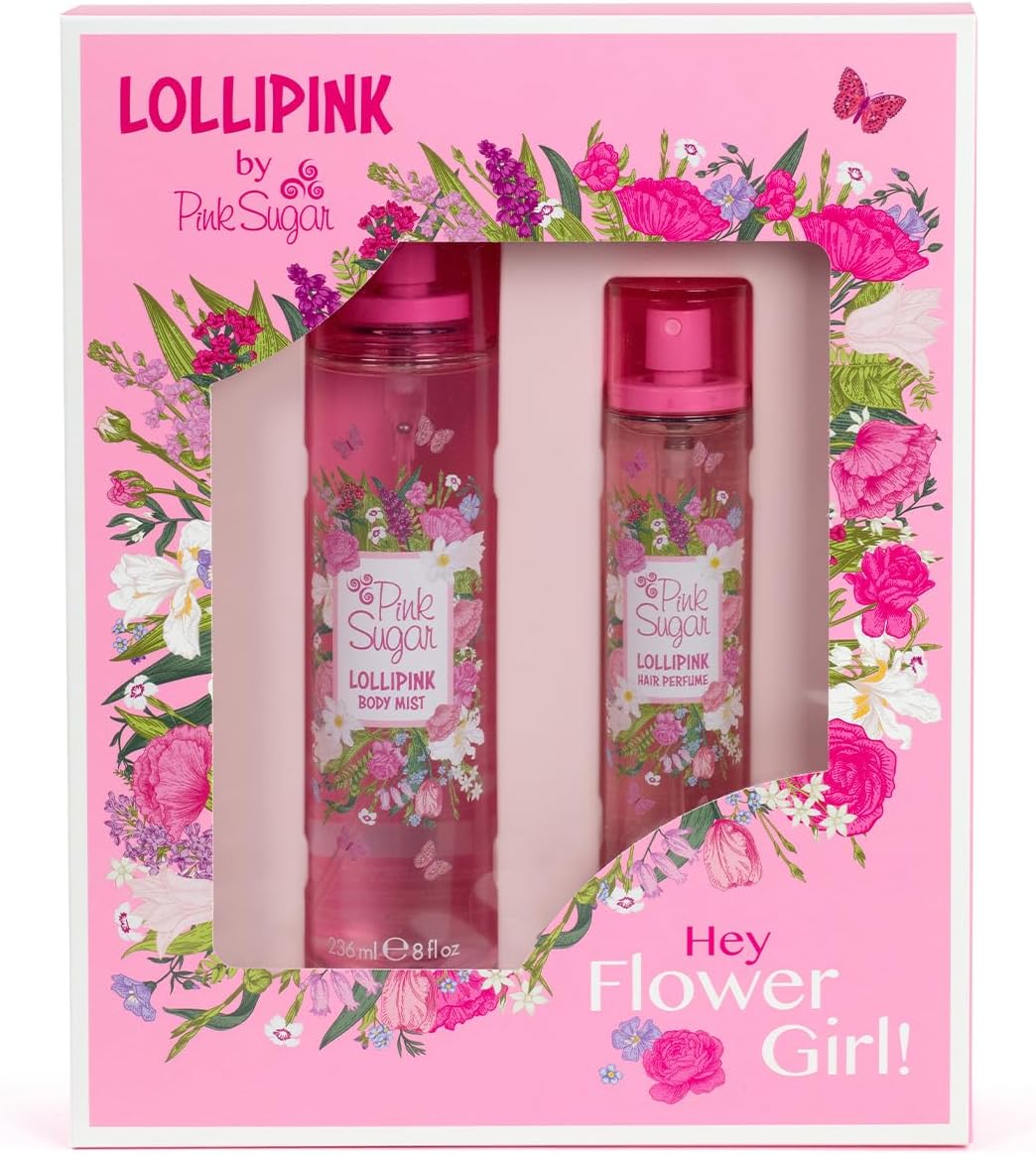 Detalle de Lollipink by Pink Sugar cofanetto con Body Mist 236 ml e Hair Perfume 100 ml