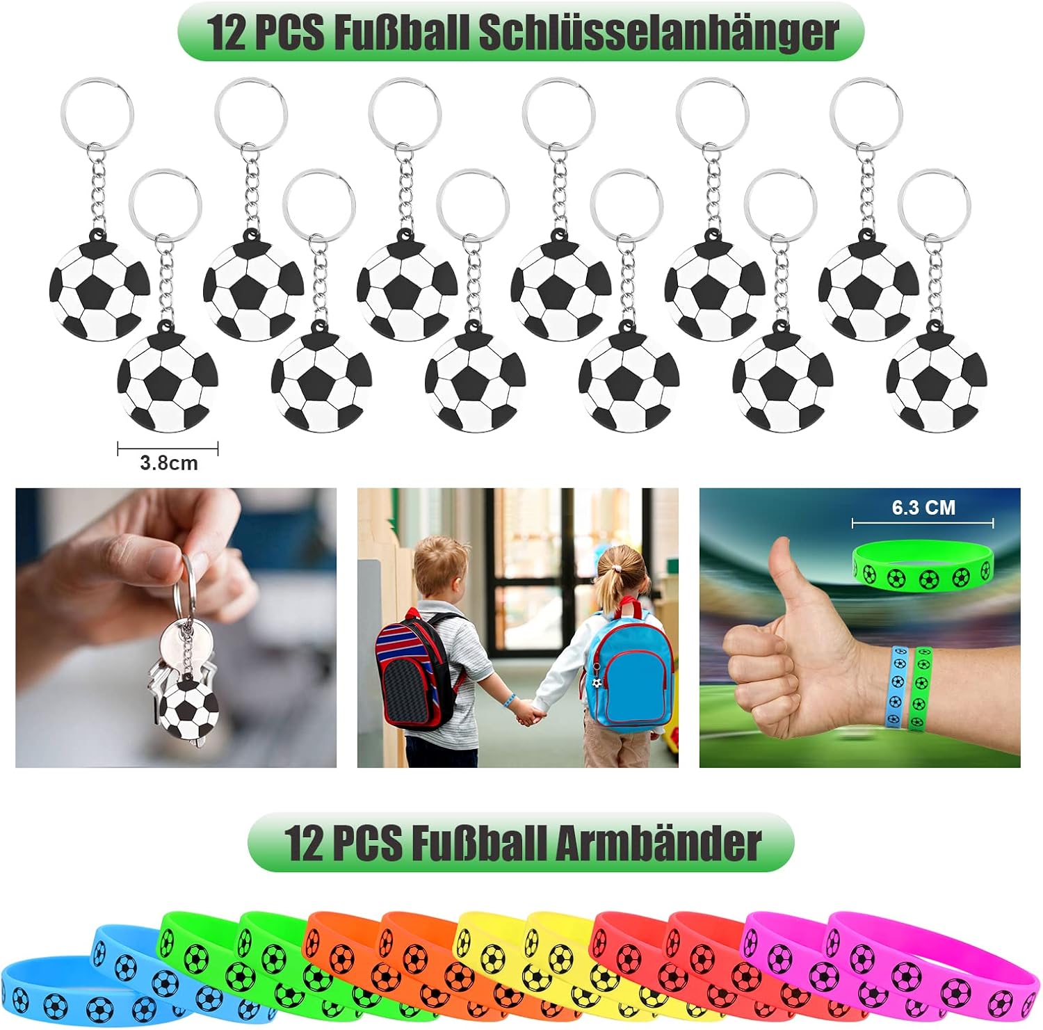 Detalle 2 de GOLDGE 87Pcs Fußball Party Mitgebsel – 87-teiliges Set für Kindergeburtstag und Fan-Feier