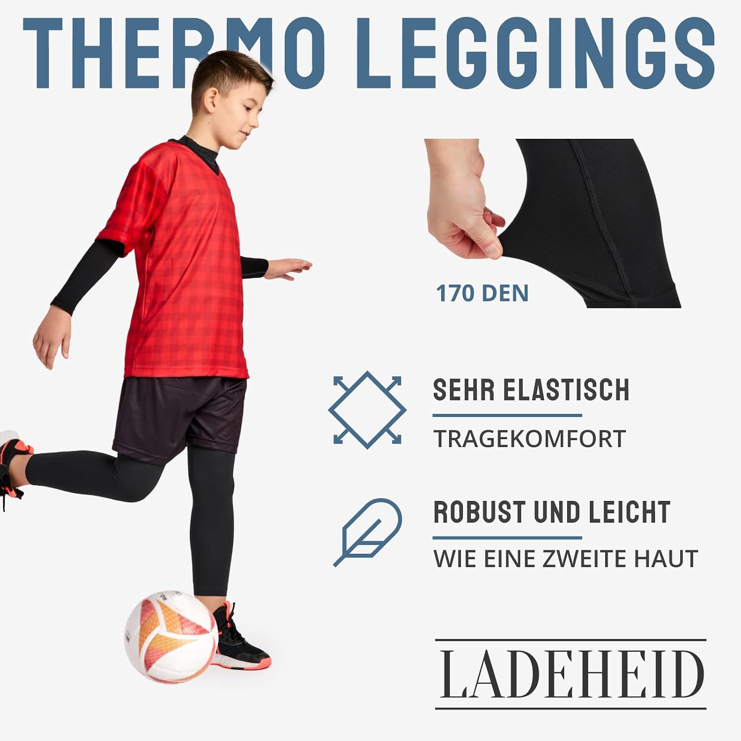Thumbnail 2 de Ladeheid LA40-259 – dziecięce legginsy termoaktywne na zimę i sport