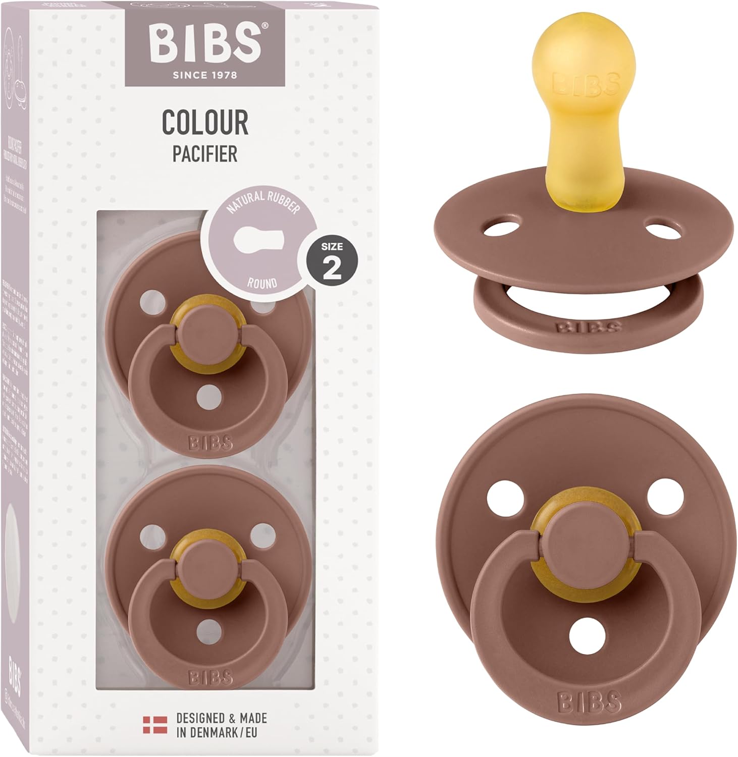 Tétine BIBS Colour, lot de 2 sucettes 🍬