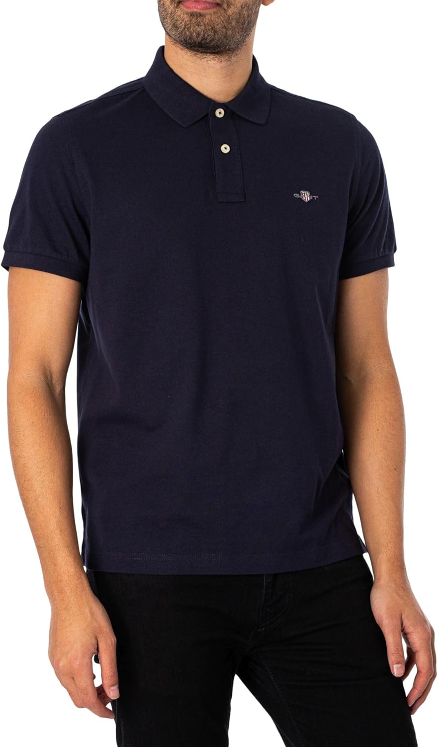 Thumbnail 1 de GANT Herren Shield-Pique-Poloshirt regulär in Evening Blue