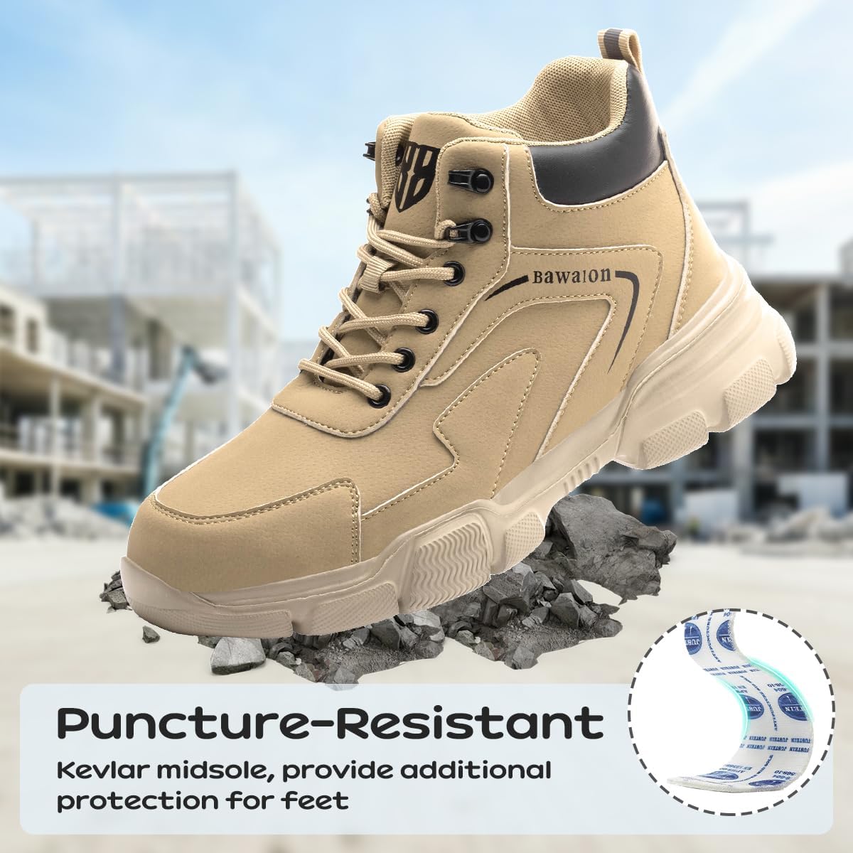 Thumbnail 3 de Bawalon Safety Boots Steel Cap Work Boots