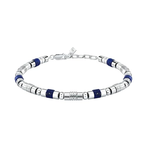 Detalle de Morellato Bracciale Uomo in Acciaio, Lapislazzuli – Collezione PIETRE S1741