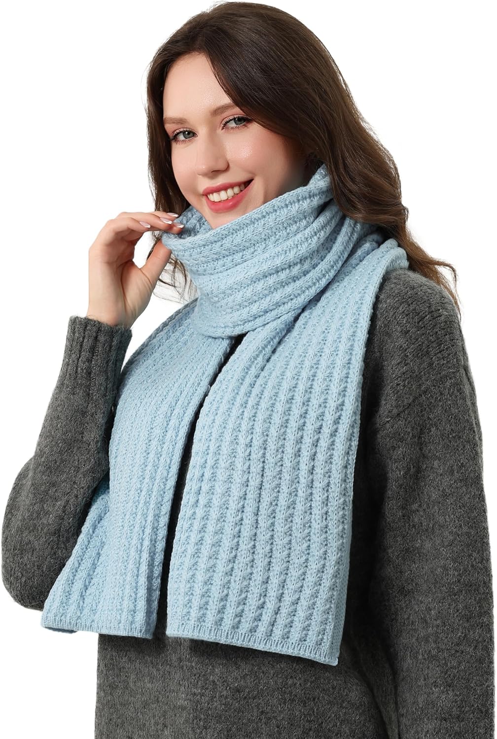 Thumbnail 6 de DonDon écharpe femme hiver – foulard en laine, chic et chaud pour l’hiver