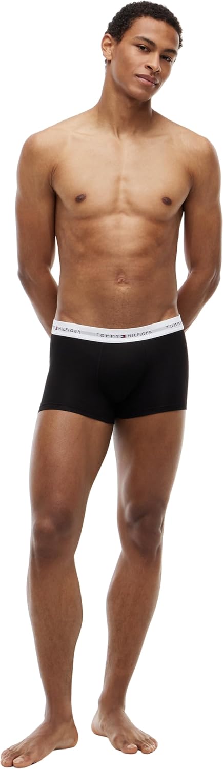 Detalle de Tommy Hilfiger Boxer Uomo – Confezione da 3, design classico e comfort quotidiano