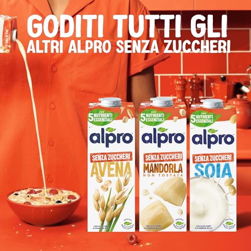Thumbnail 10 de ALPRO SENZA ZUCCHERI Bevanda di soia 1 L (8 confezioni) – naturalmente senza lattosio, arricchita con vitamine B2, B12 e D2