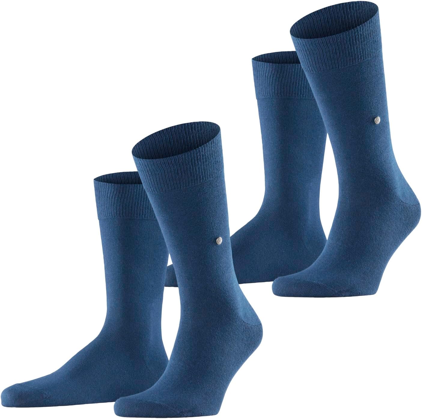 Detalle de Burlington Homme Everyday – Pack 2 chaussettes coton respirantes, unies, durables et confortables