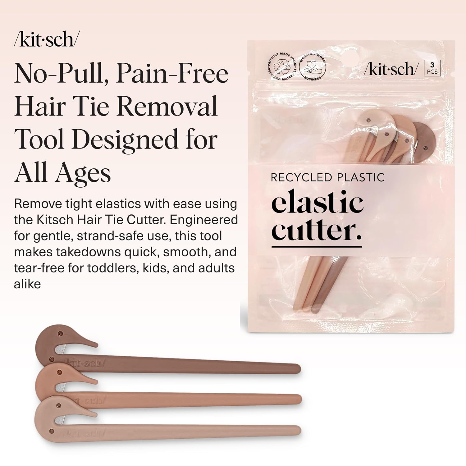 Detalle 2 de Kitsch Hair Tie Cutter 3pc Set