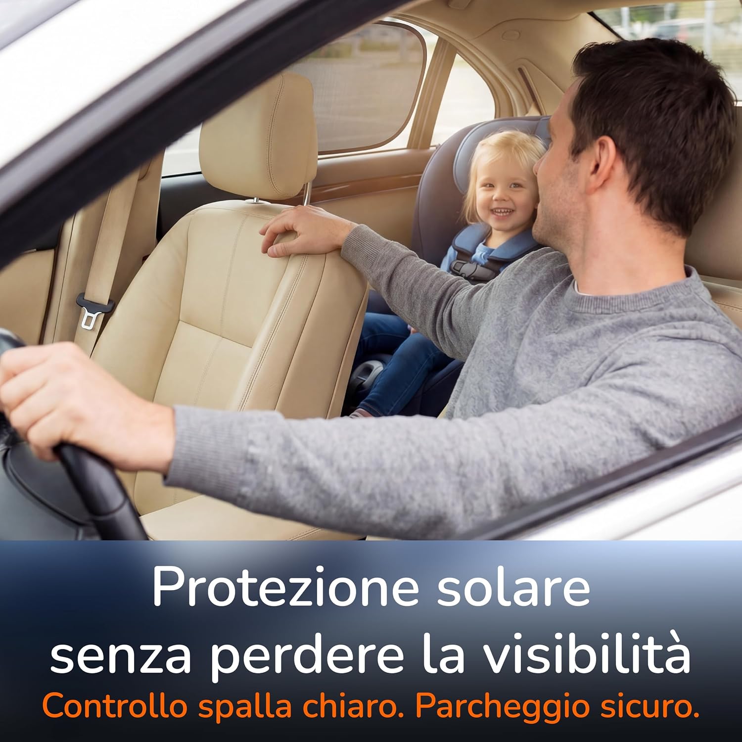 Thumbnail 6 de Upgrade4cars 2 x Parasole Auto per Bambini con Protezione UV – Pellicola Sottile Autoadesiva per Finestrini Laterali
