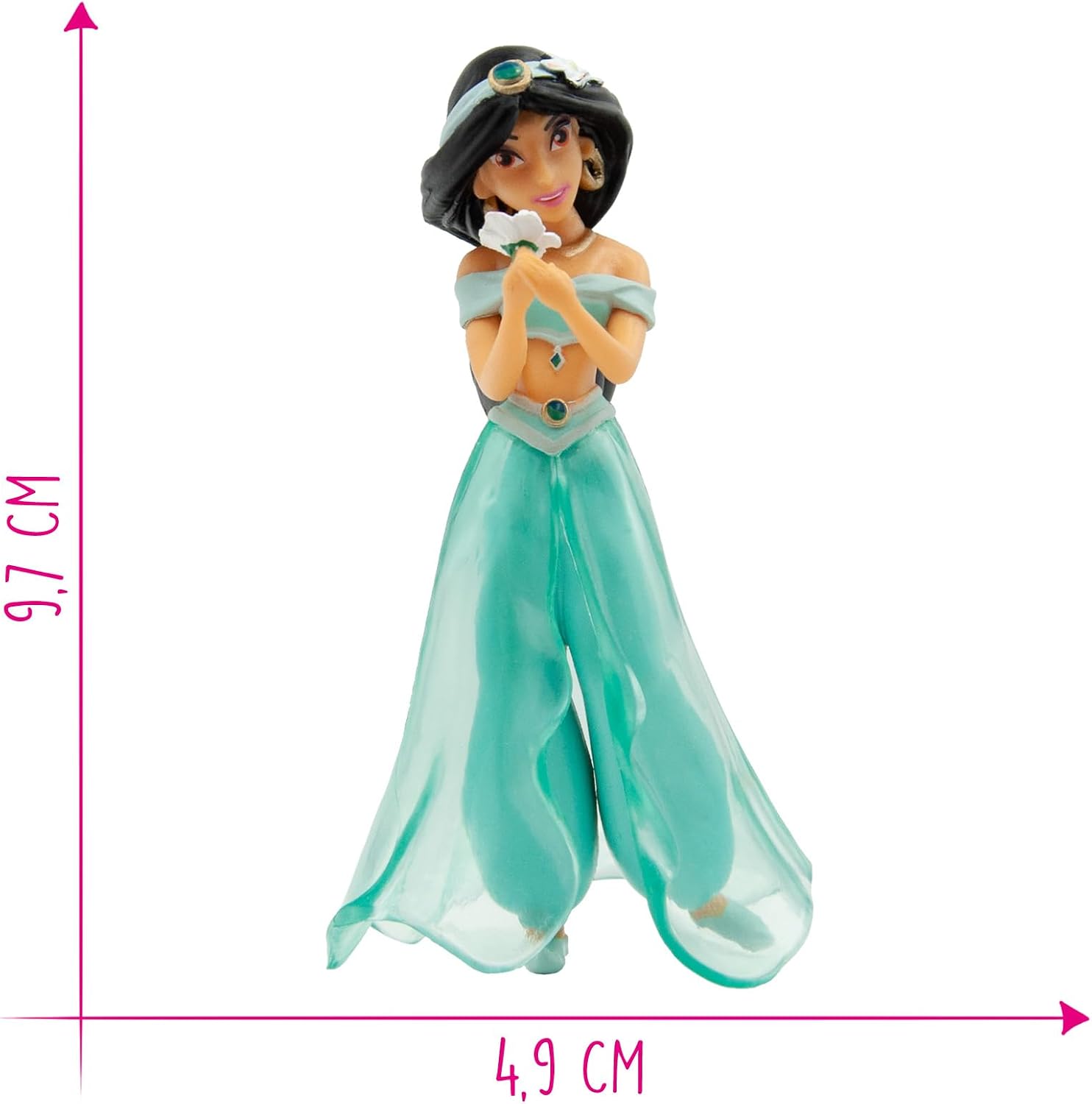 Detalle 2 de Bullyland 12455 Princess Jasmine Figure, Hand-Painted Plastic, Approx. 9.7 cm